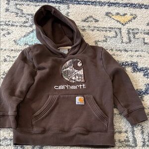 Carhartt Dark Brown Kids Hoodie